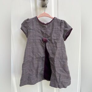 Exclusive of Trims 18M Purple Formal Dress with Floral Accent